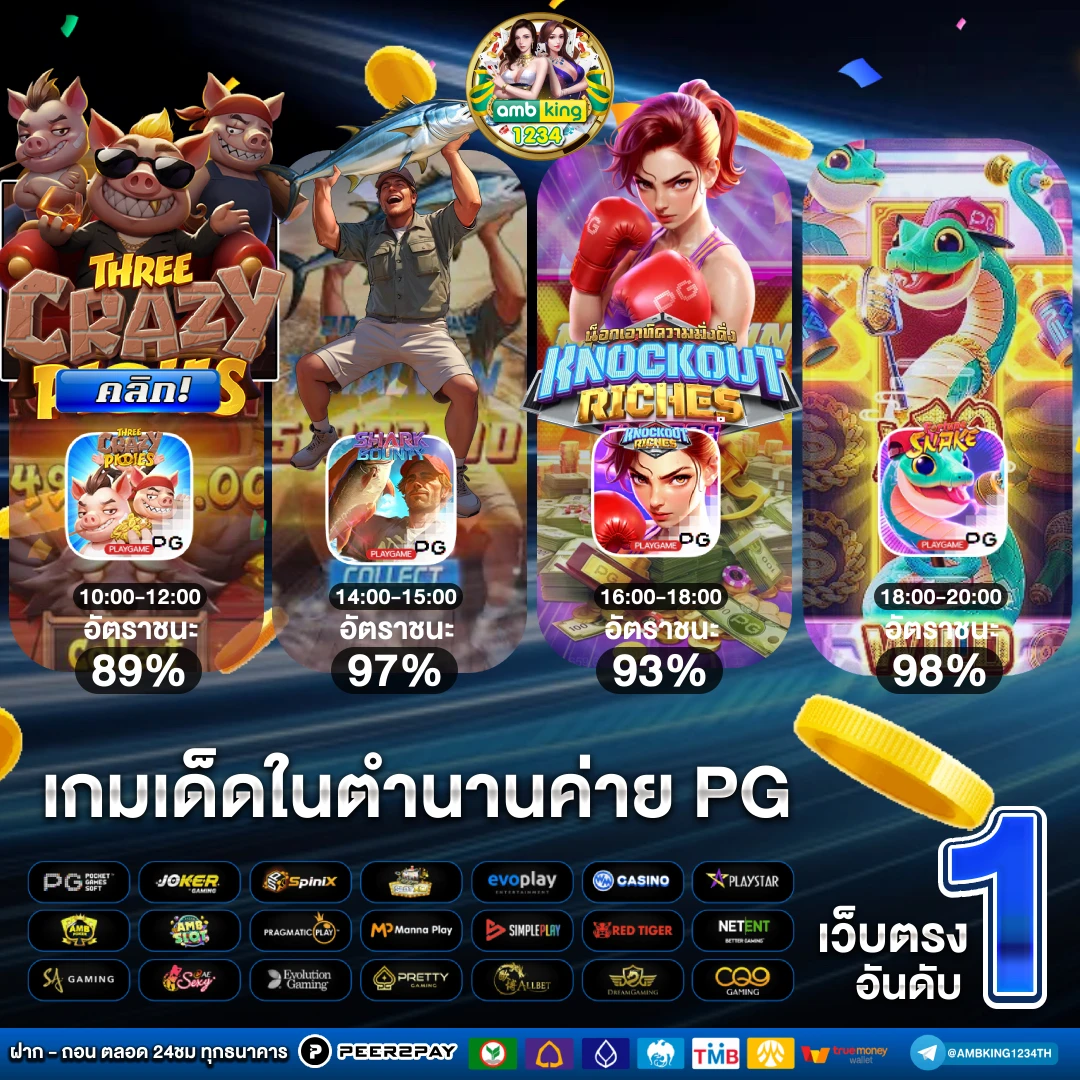 เว็บฝากถอนขั้นต่ํา1บาท - แบนเนอร์โปรโมชั่น